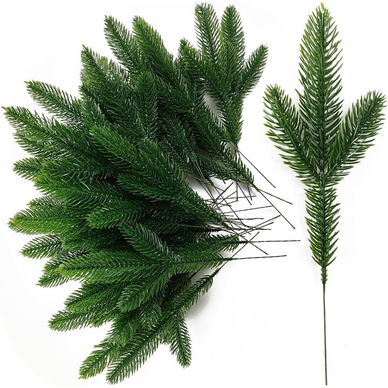 Artificial Pine Branches, Fake - Christmas Tree Artificial recension och pris