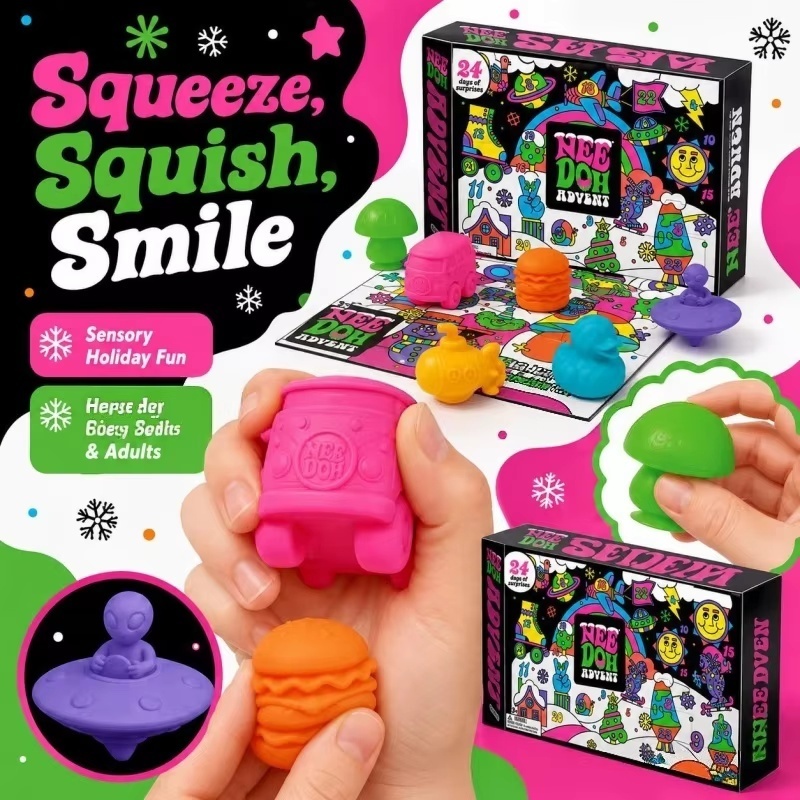 2026 New NeeDoh Christmas Adve - Advent Calendar Gift recension och pris