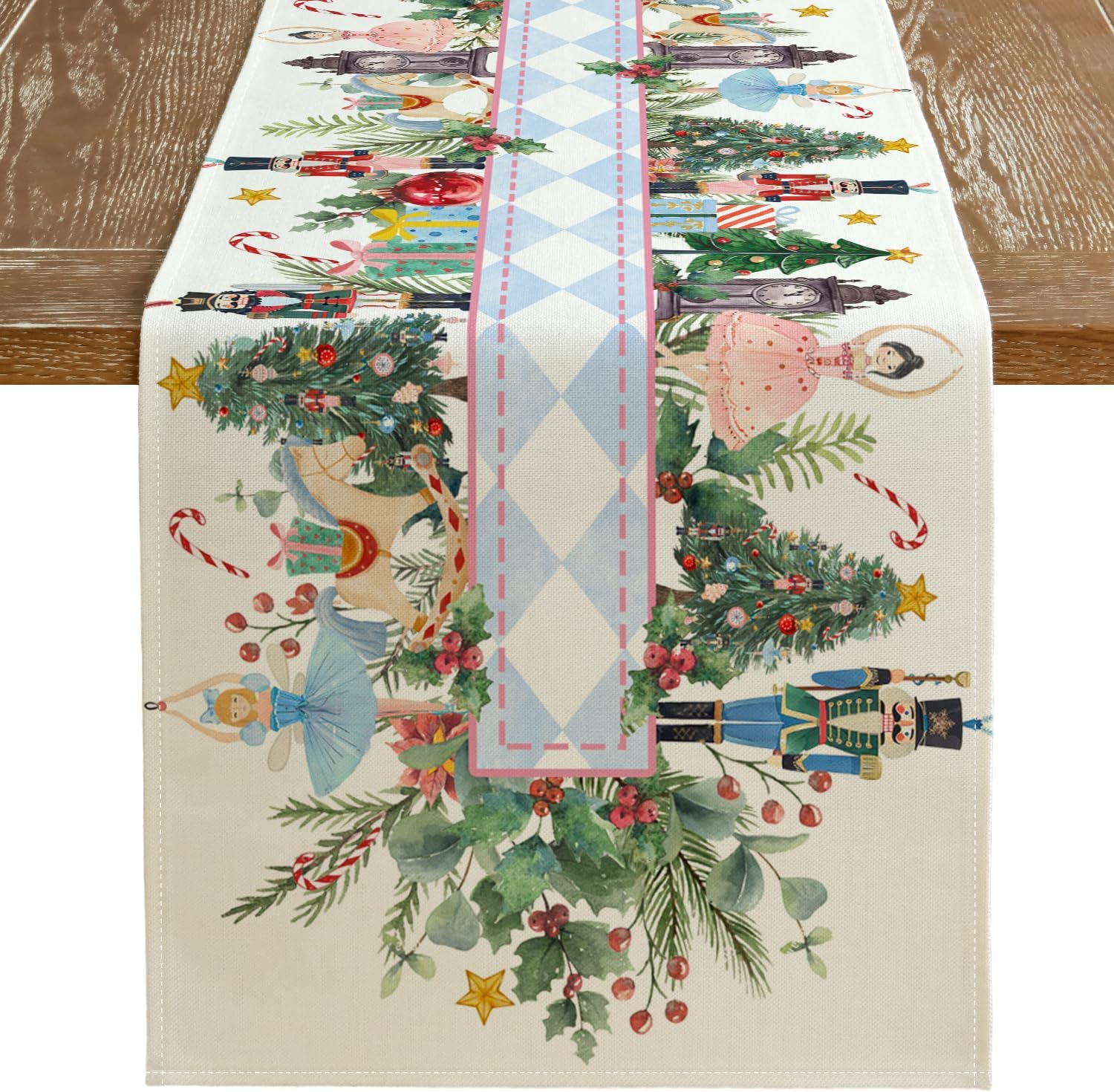 Christmas Nutcracker Xmas Tree - Christmas Table Runner recension och pris