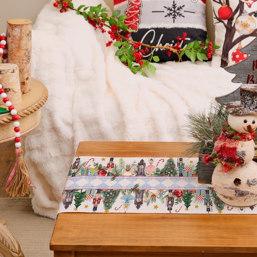 Christmas Nutcracker Xmas Tree - Christmas Table Runner recension och pris