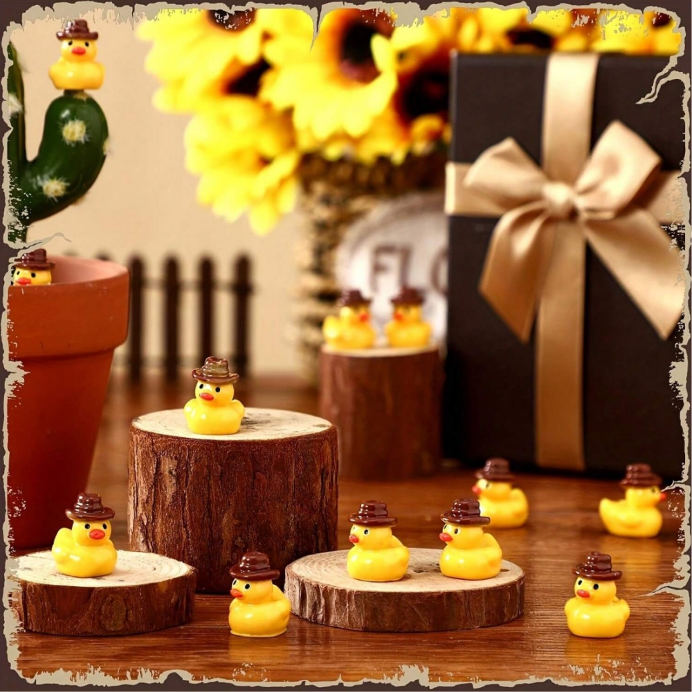 50Pcs Mini Resin Cowboy Ducks  - Nutcracker Figurine recension och pris