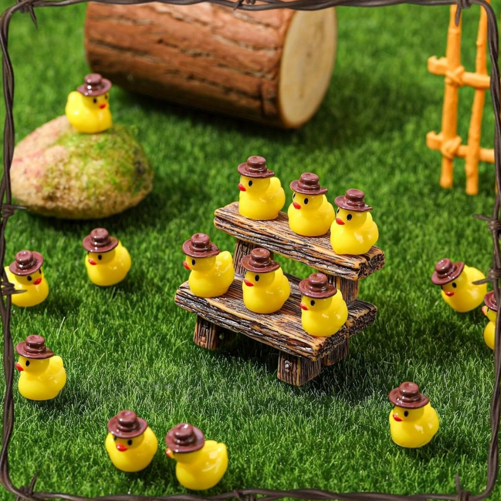 50Pcs Mini Resin Cowboy Ducks  - Nutcracker Figurine recension och pris