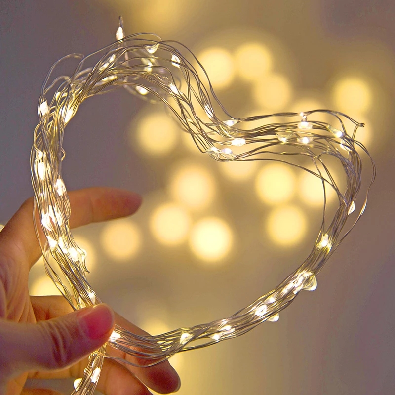 10M 5M 3M 2M Copper Wire LED T - Tinsel Garland Decoration recension och pris