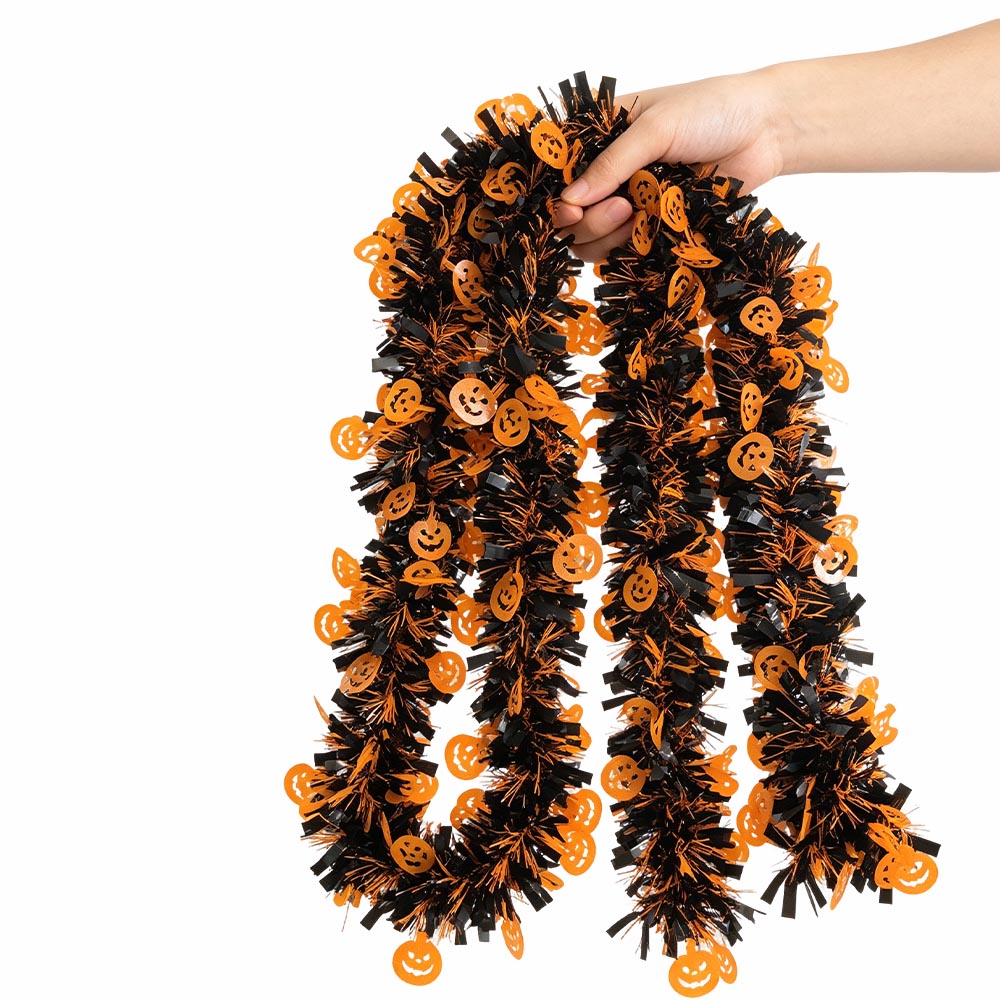 Halloween Foil Fringe Curtain  - Tinsel Garland Decoration recension och pris