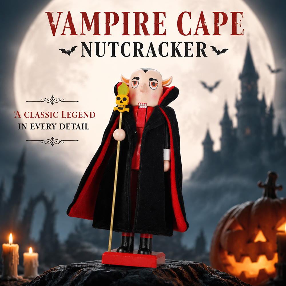 Halloween Solid Wood Nutcracke - Nutcracker Figurine recension och pris
