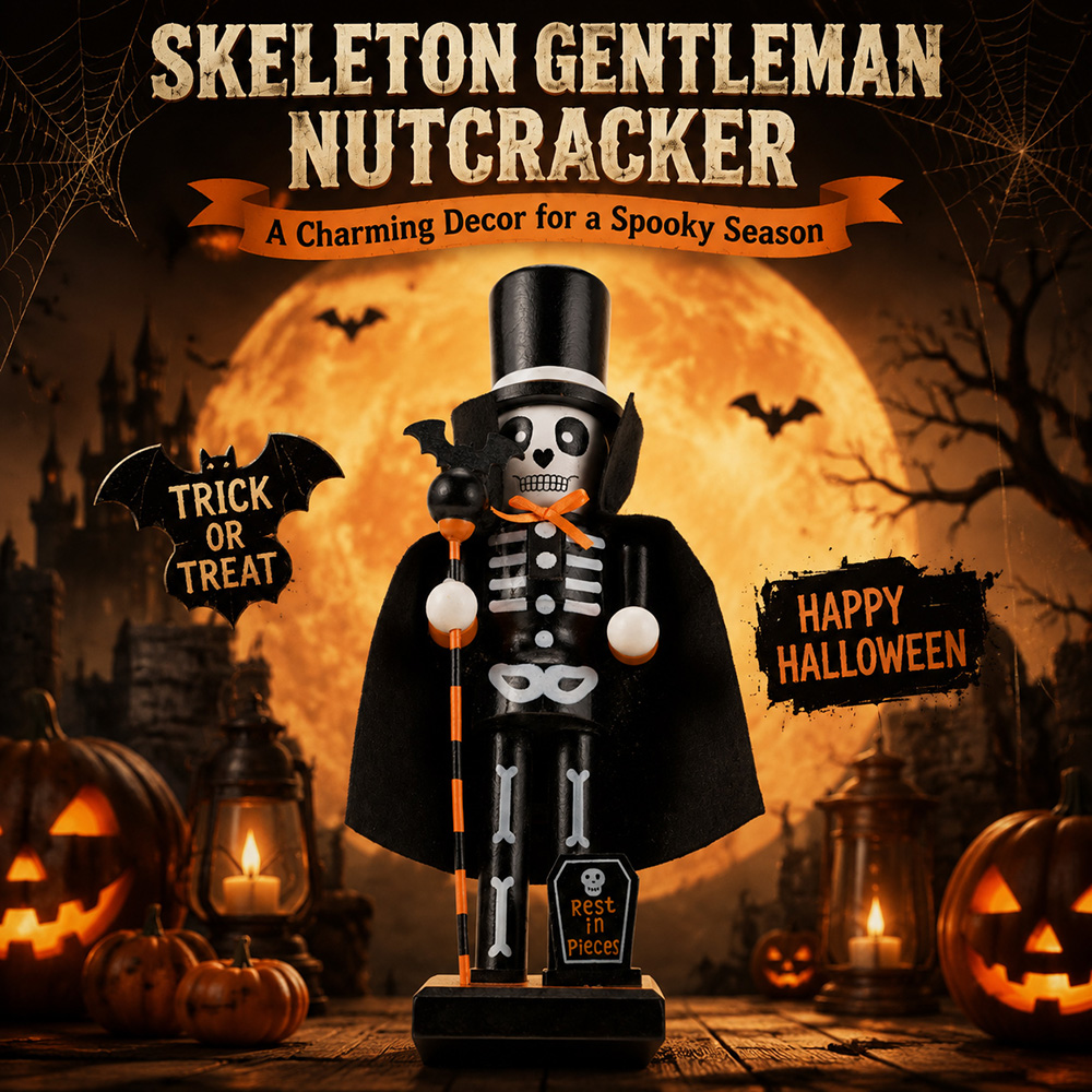 Halloween Solid Wood Nutcracke - Nutcracker Figurine recension och pris