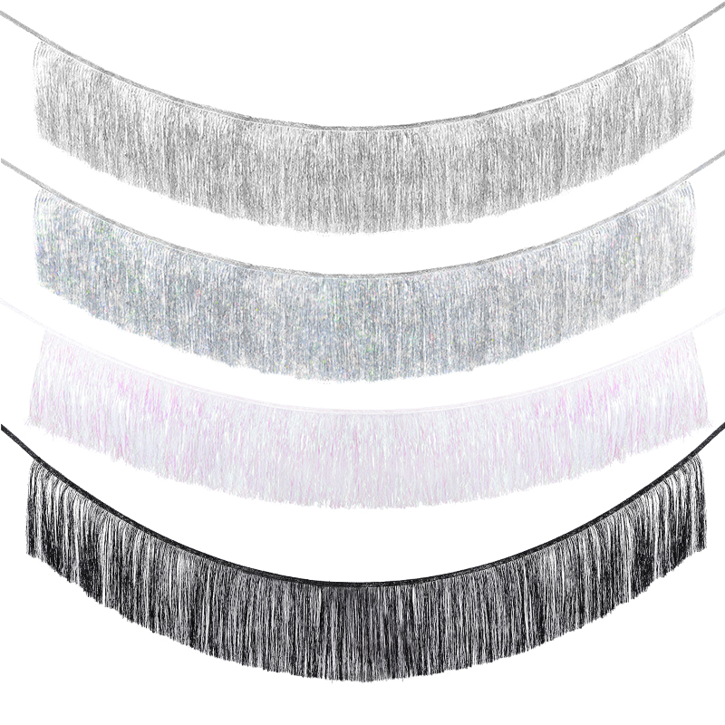 1.5M Foil Fringe Garland Ornam - Tinsel Garland Decoration recension och pris