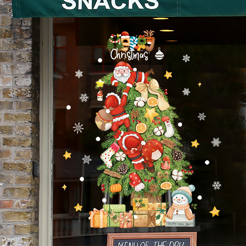2025 Merry Christmas Window Gl - Snowflake Window Decal recension och pris
