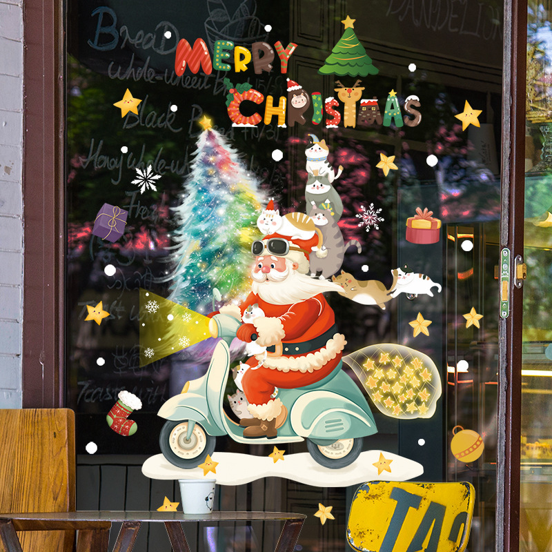 2025 Merry Christmas Window Gl - Snowflake Window Decal recension och pris