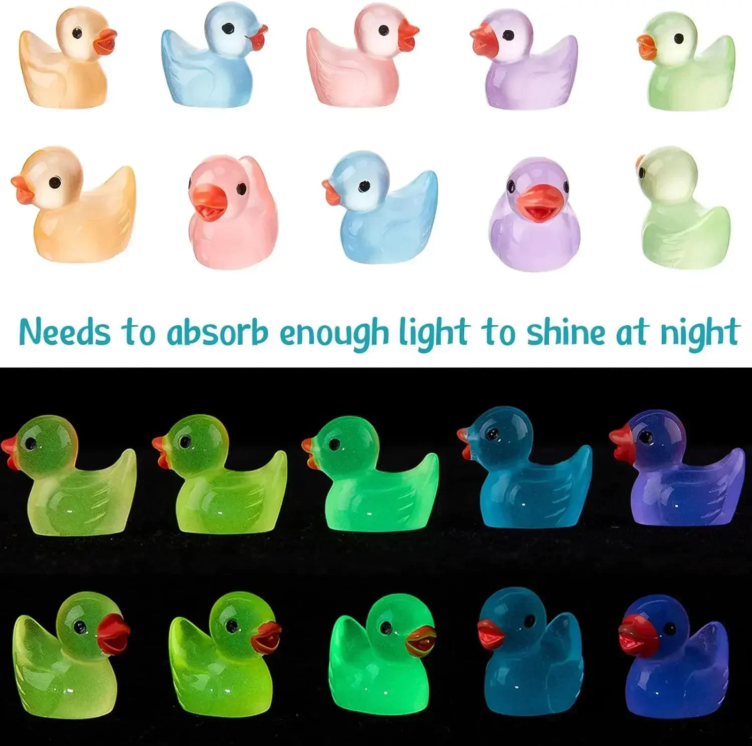 500-50pcs Luminous Mini Ducks  - Nutcracker Figurine recension och pris