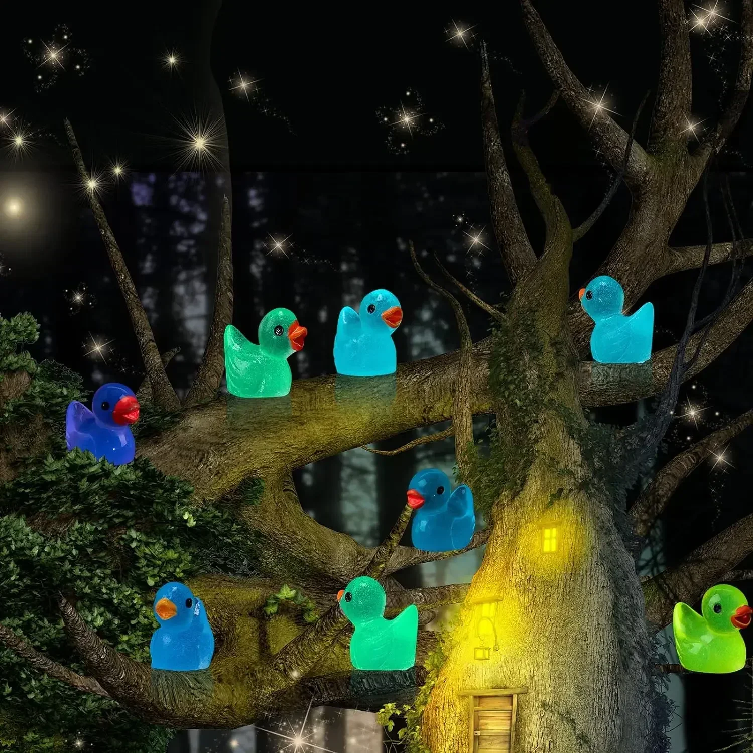 500-50pcs Luminous Mini Ducks  - Nutcracker Figurine recension och pris