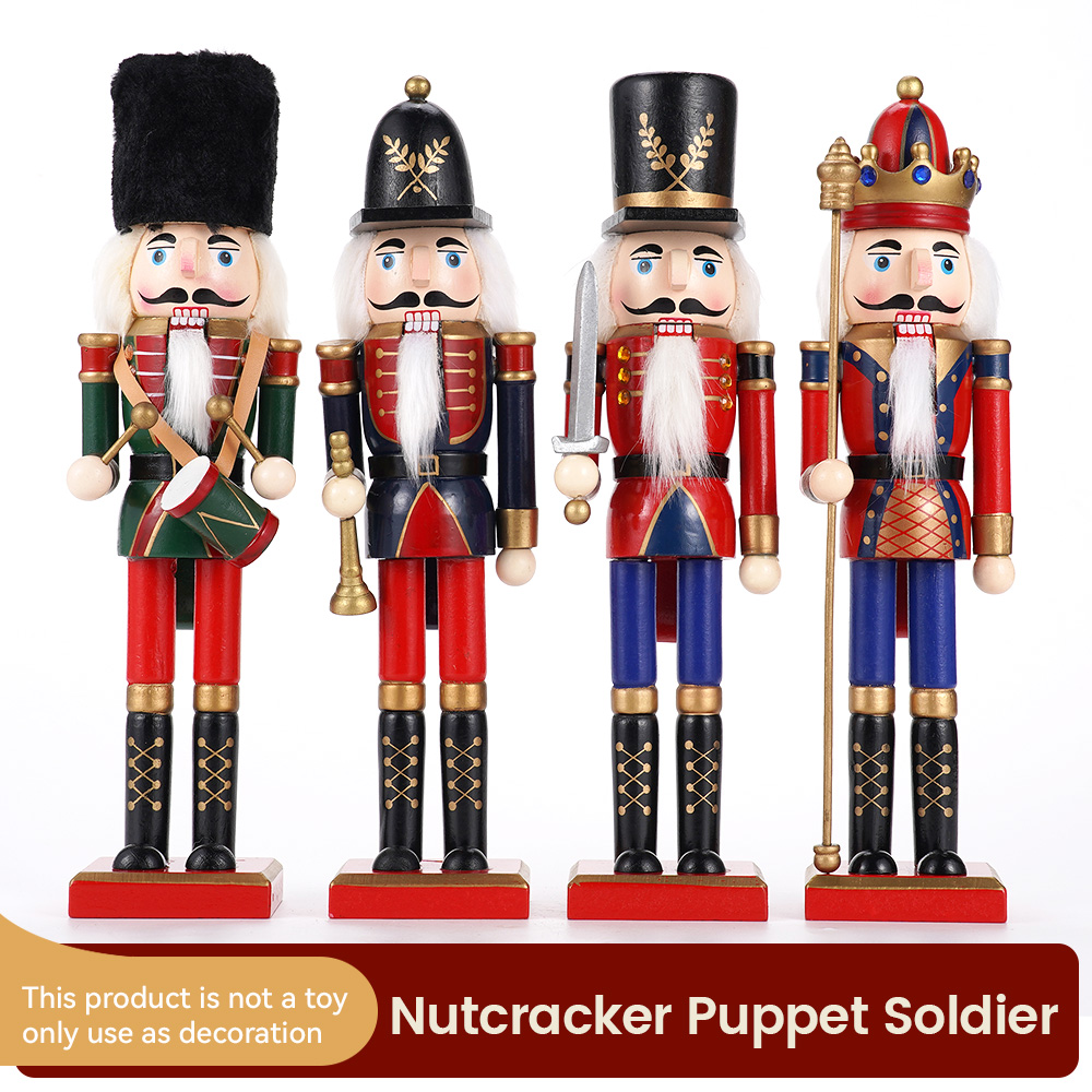 30cm Wooden Nutcracker Ornamen - Nutcracker Figurine recension och pris