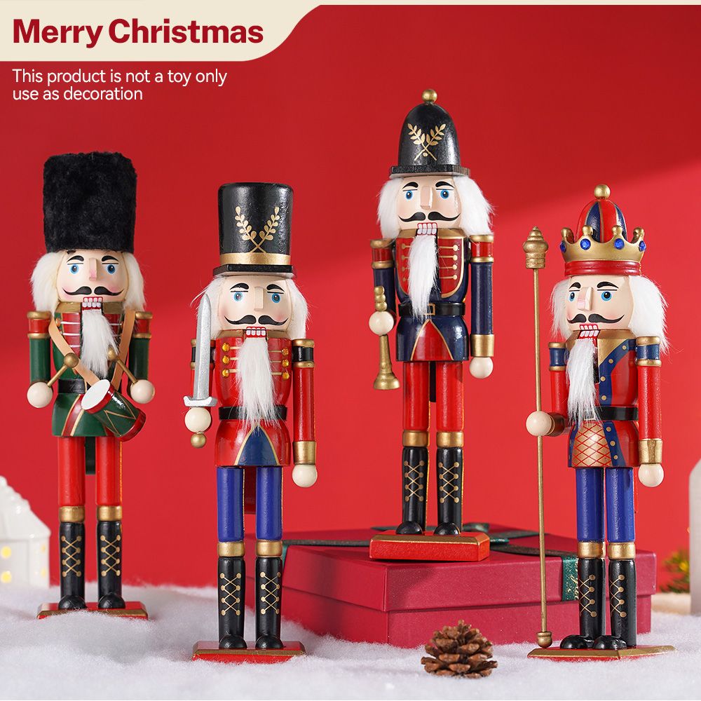 30cm Wooden Nutcracker Ornamen - Nutcracker Figurine recension och pris