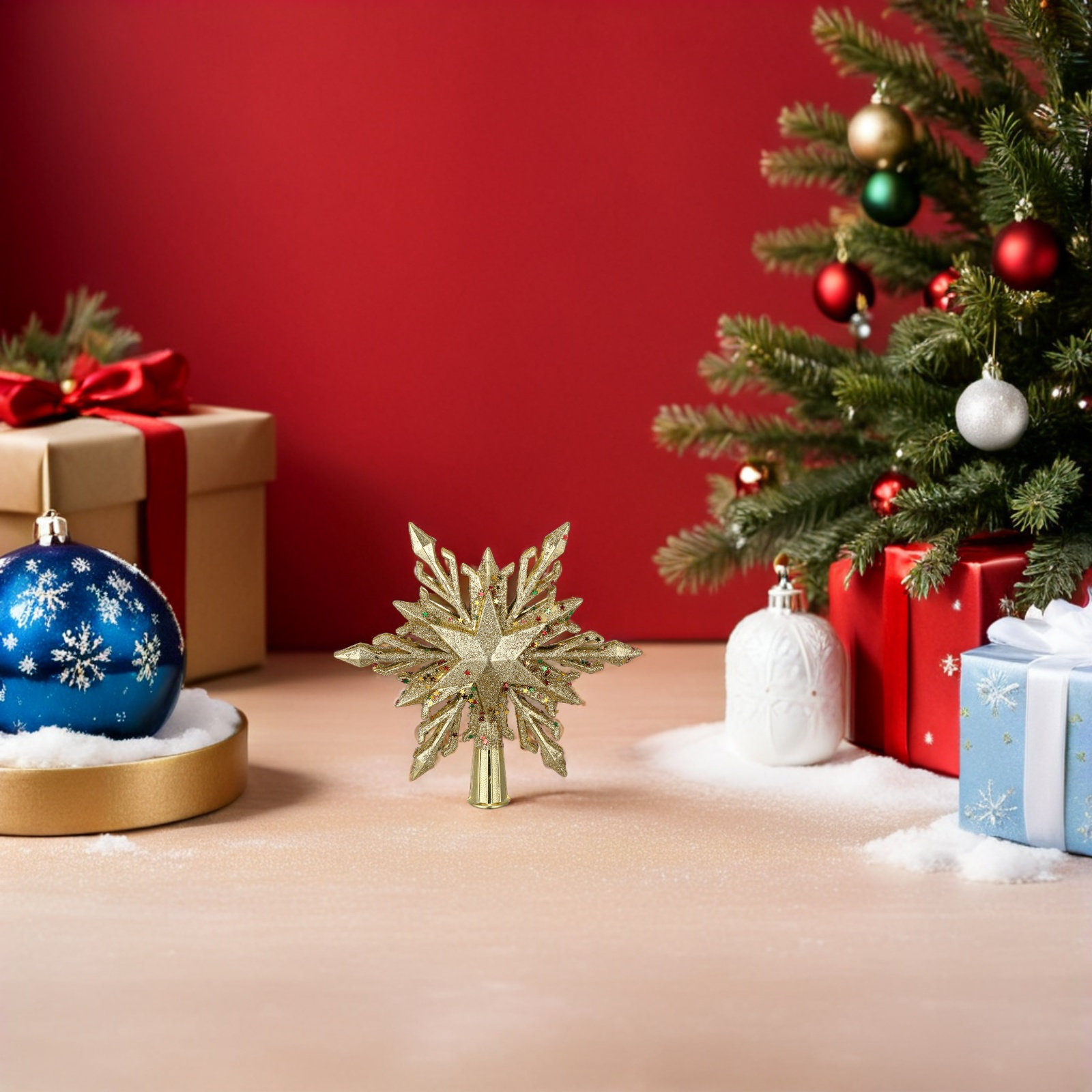 7 Snowflake Christmas Tree Top - Star Tree Topper recension och pris