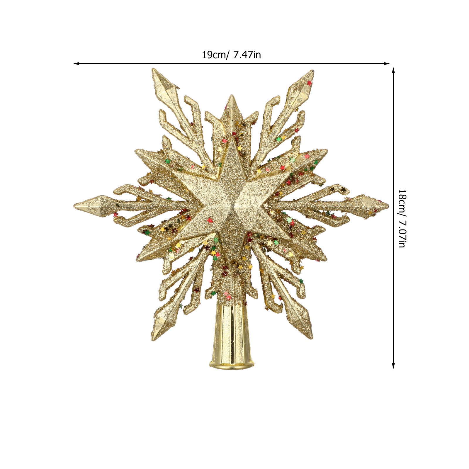 7 Snowflake Christmas Tree Top - Star Tree Topper recension och pris