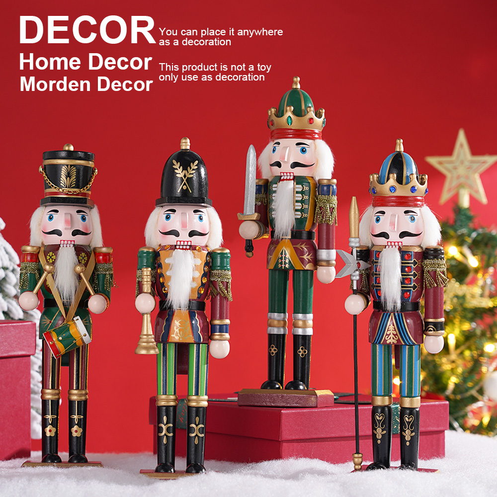 30CM Wooden Nutcracker Christm - Nutcracker Figurine recension och pris
