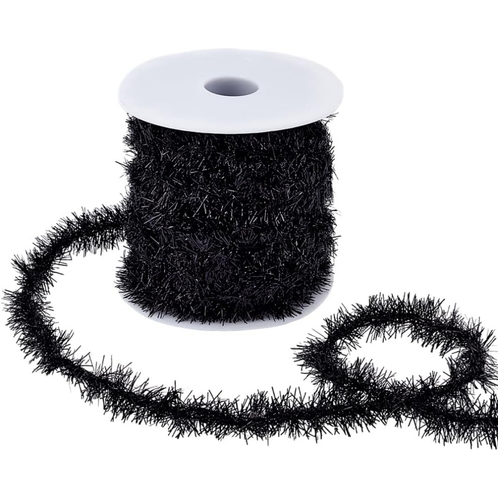 21.8 Yards Black Garland Thin  - Tinsel Garland Decoration recension och pris