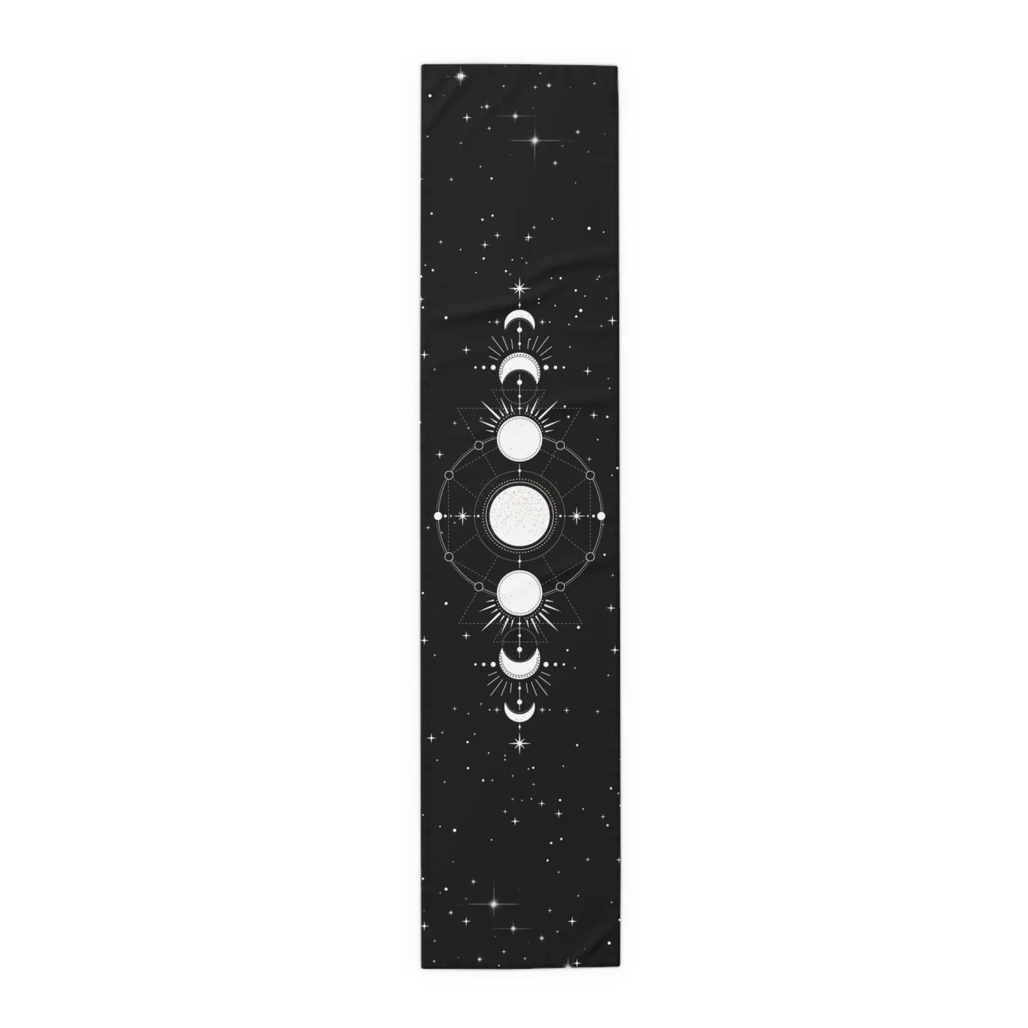 Celestial Sun Moon Star Printe - Christmas Table Runner recension och pris