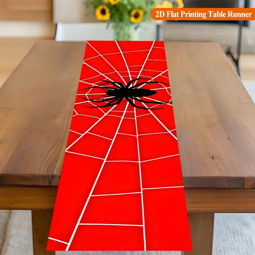 1pc Spider Web With Red Spider - Christmas Table Runner recension och pris
