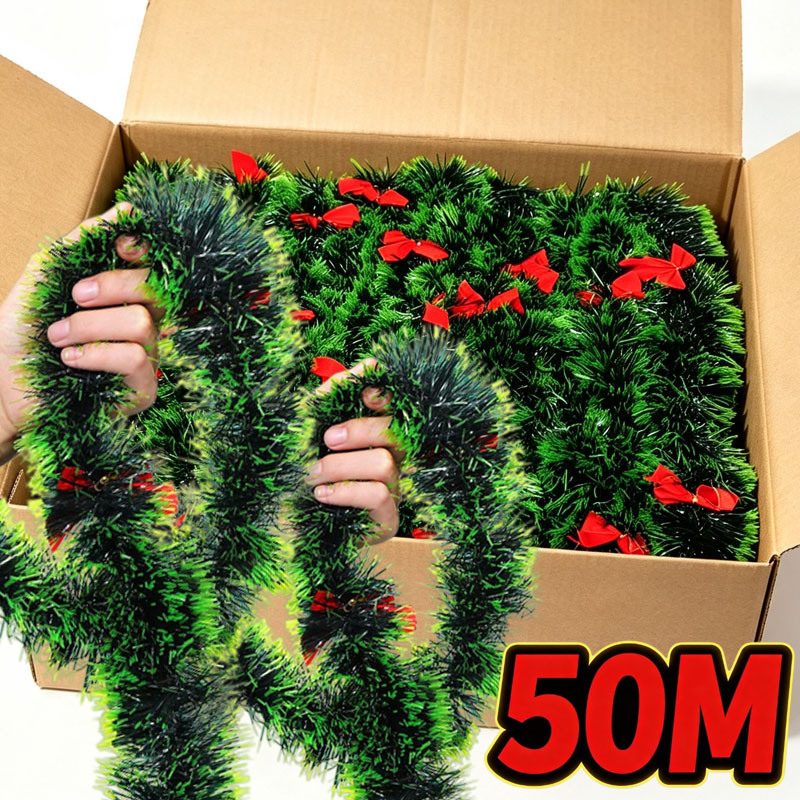 Christmas Light Green Tinsel G - Tinsel Garland Decoration recension och pris