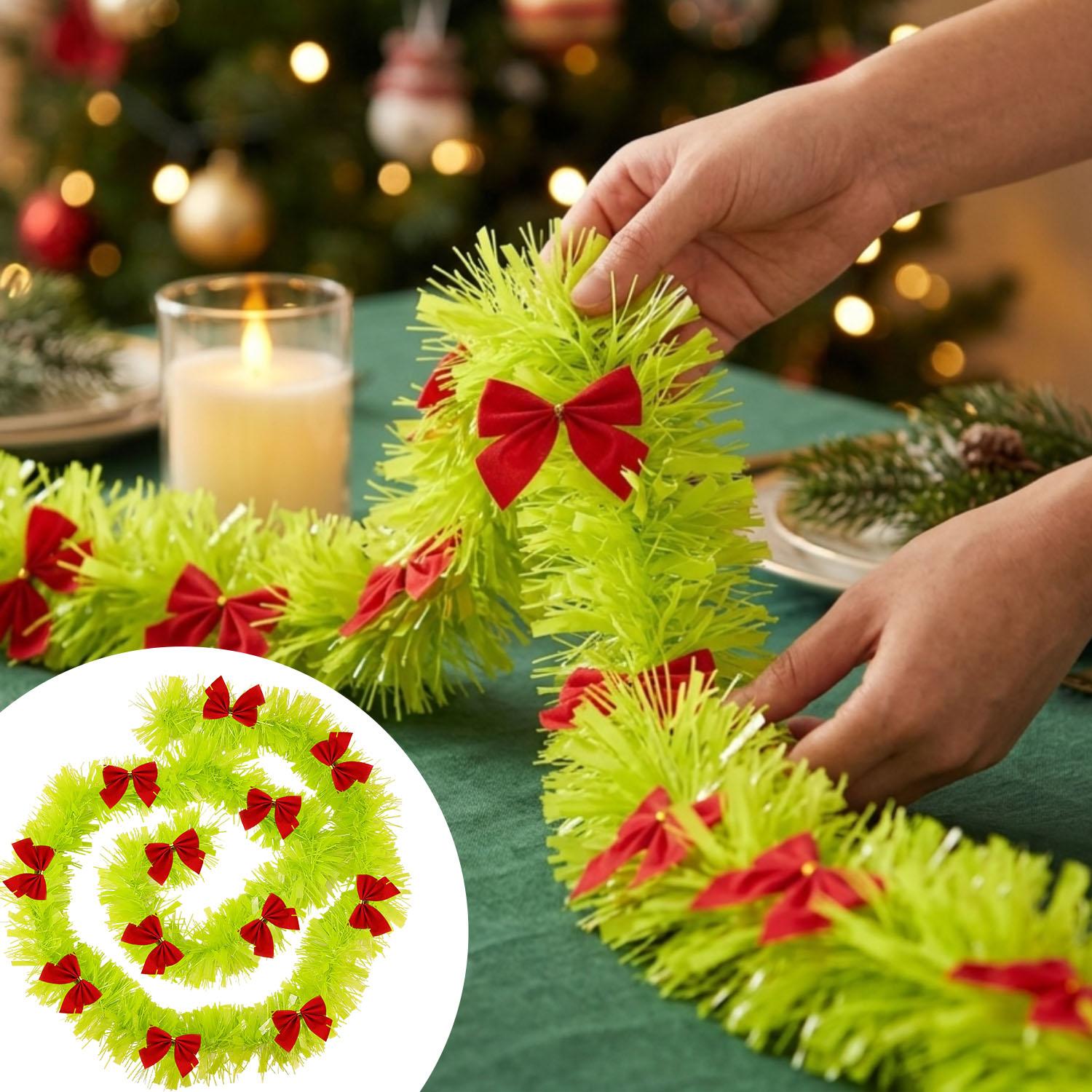 Christmas Light Green Tinsel G - Tinsel Garland Decoration recension och pris