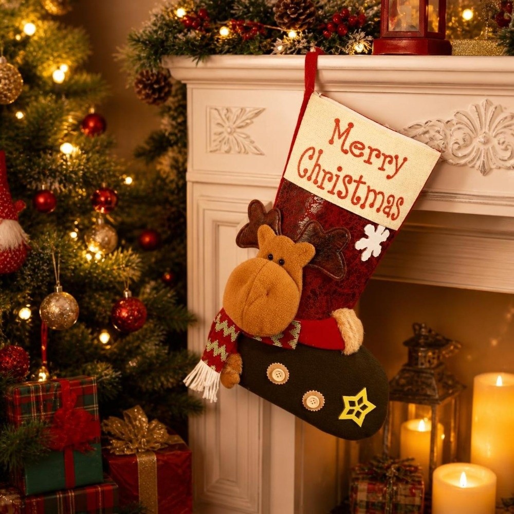 Large Capacity Christmas Stock - Christmas Stocking Hanging recension och pris
